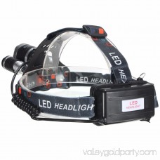 Elfeland 5000Lm 3x T6 LED Rechargeable Headlight Headlamp Head Light Torch Lamp Rainproof +2 x 18650 Battery For Outdoor Camping (Not Included Charger)